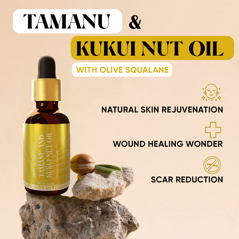 Tamanu and Kukui Nut  Oil with Olive Squalane
