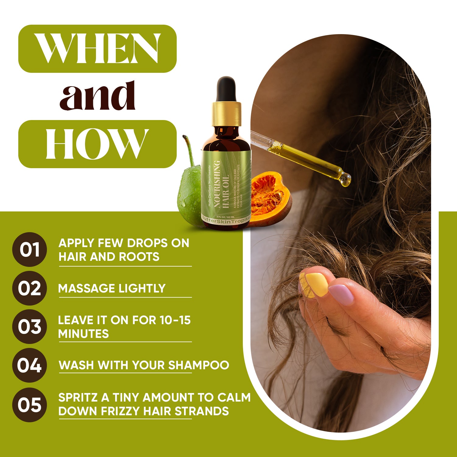 Nourishing Hair Oil   -  A unique mixture of oils and extracts to renew & rejuvenate your hair